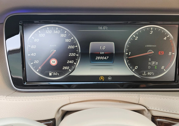 Mercedes-Benz Klasa S cena 159900 przebieg: 289000, rok produkcji 2014 z Rumia małe 352